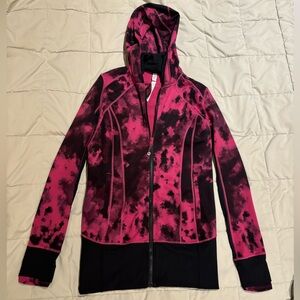 Lululemon pink tie dye athletic jacket